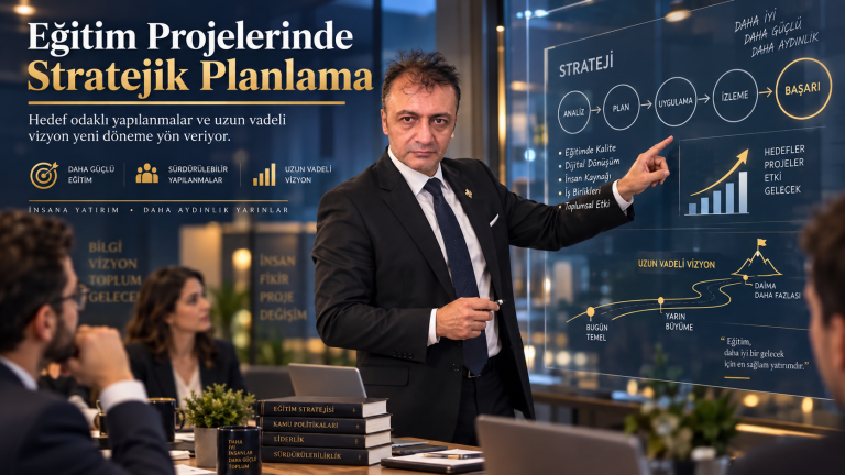Prof. Dr. Bilal Semih Bozdemir eğitim projelerinde stratejik planlama