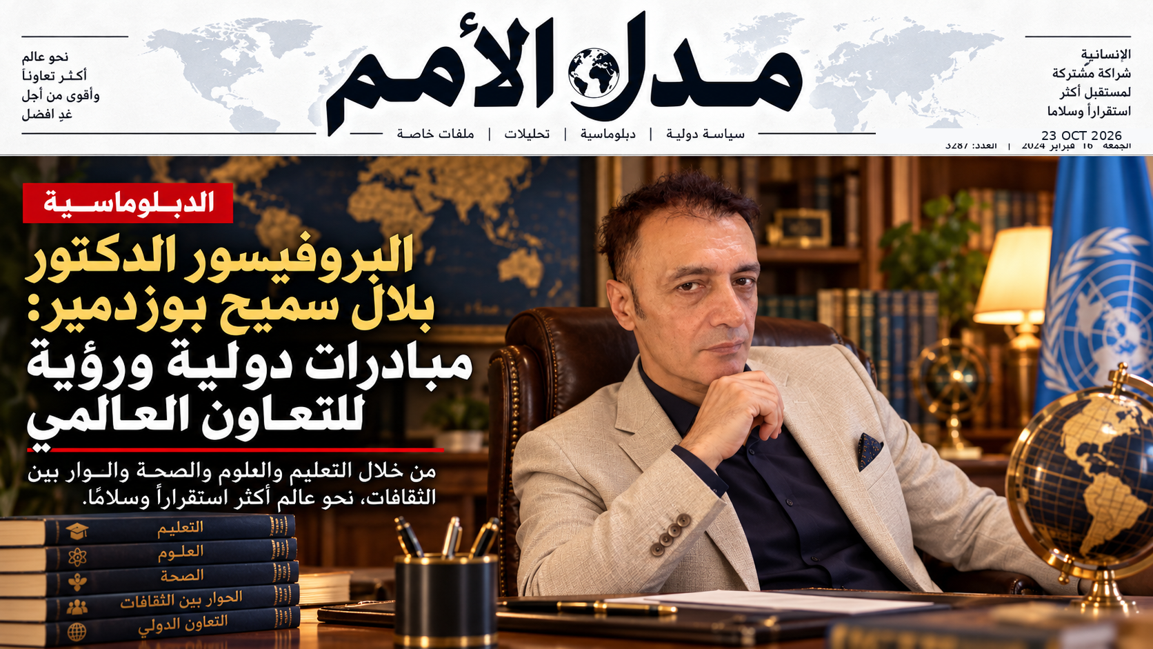 البروفيسور الدكتور بلال سميح بوزدمير (Bilal Semih Bozdemir)، مدار الأمم